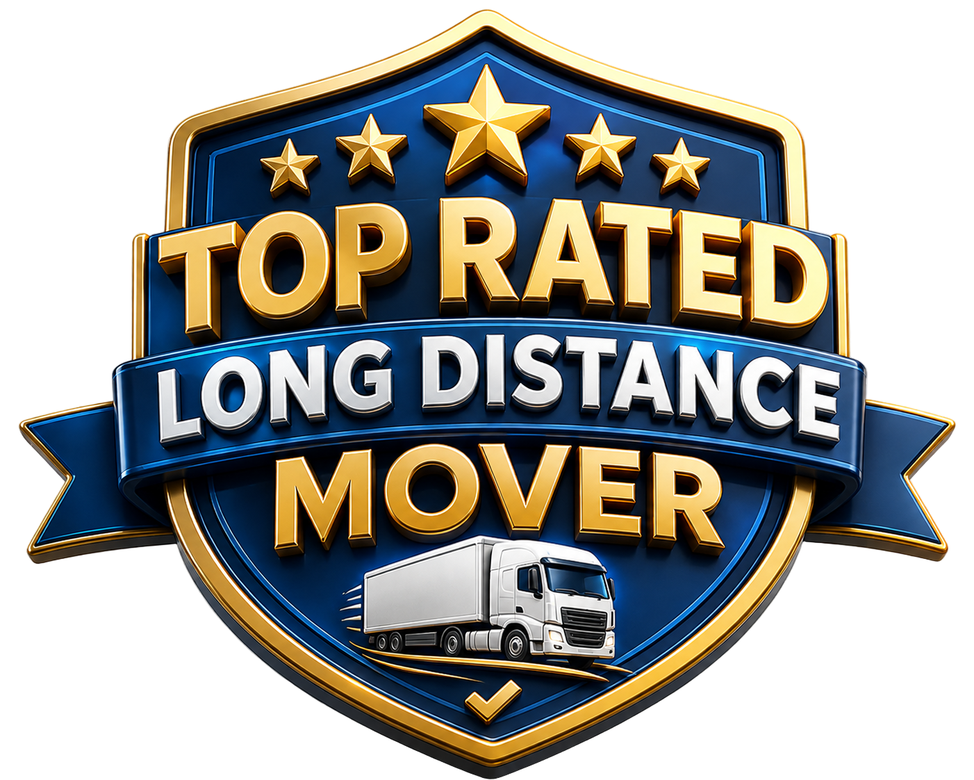 Top rated long distance mover badge